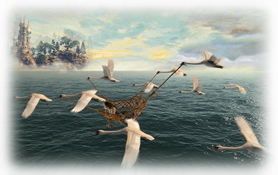 Еліза побачила, як у повітрі пливе країна гір